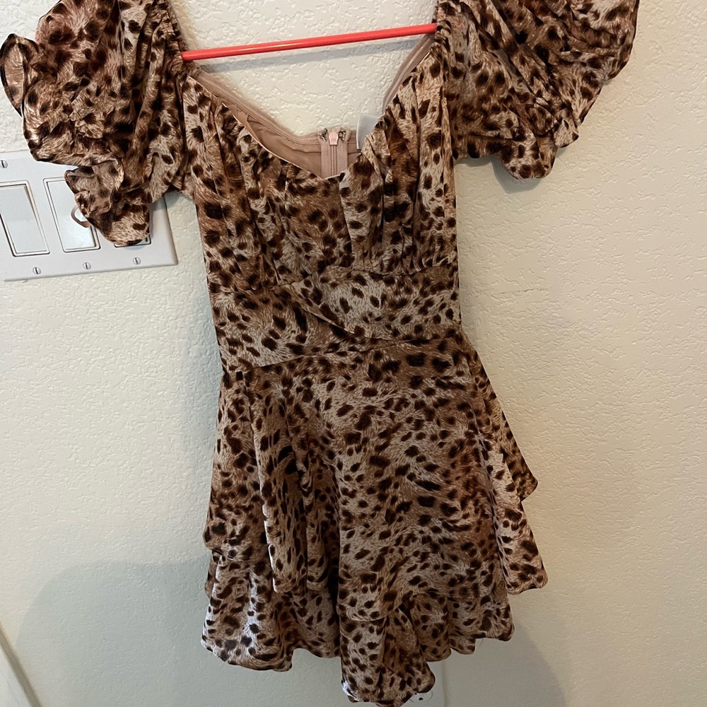 Selfie Leslie Leopard Print Dress